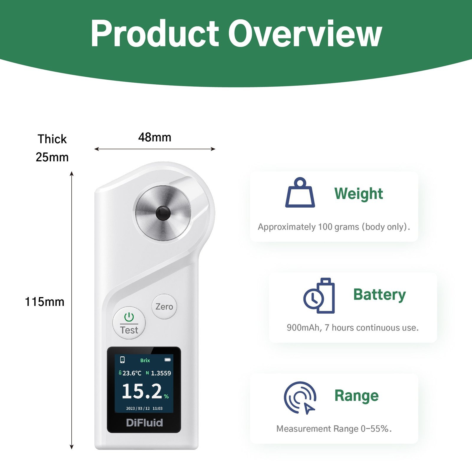 Refractometer Specific Gravity - Optics Factory